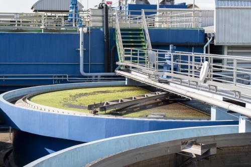 Waste water treatment ponds from industrial plants